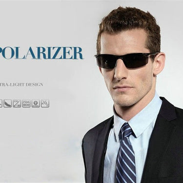 Fashion Designer Polaroid Alloy Frame Driving Sunglasses for Men  -  GeraldBlack.com