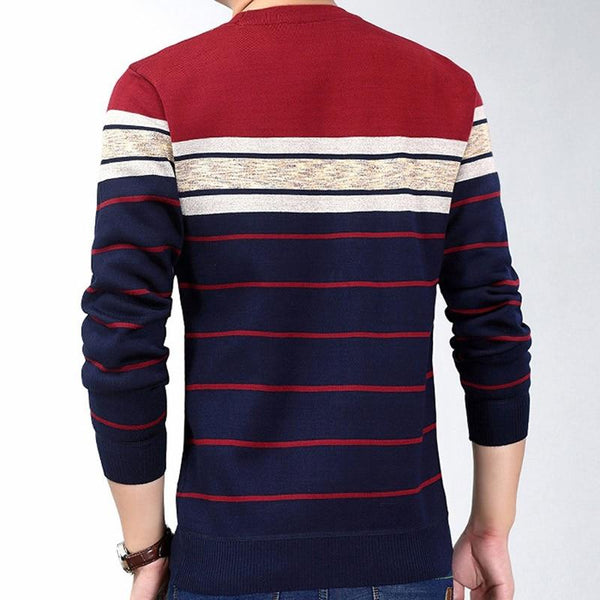 Fashion Fitness Bodybuilding Striped Jersey Tee T-Shirts for Men - SolaceConnect.com