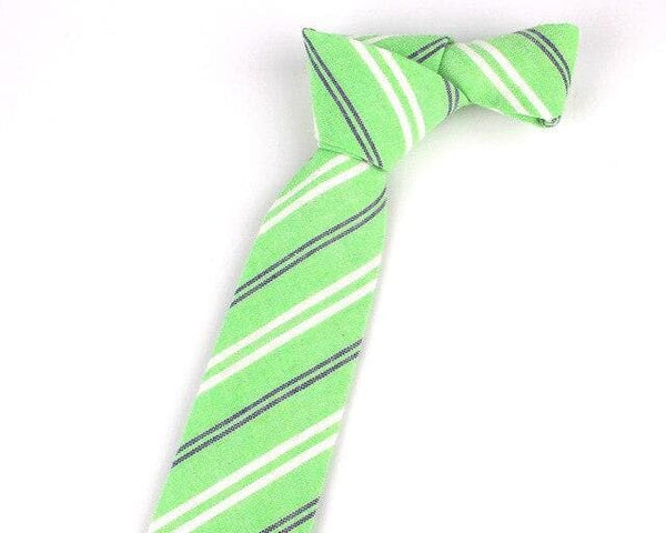 Fashion Green Plaid Wedding Skinny Neck Ties for Men and Women - SolaceConnect.com
