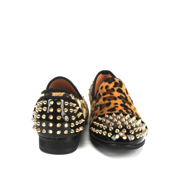 Fashion Leopard Shoes Men'S Breathable Party And Wedding Italian Handmade Loafers  -  GeraldBlack.com