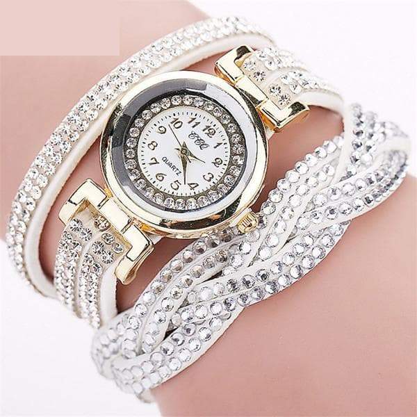 Fashion Luxury Casual Rhinestone Quartz Bracelet Watches for Women - SolaceConnect.com