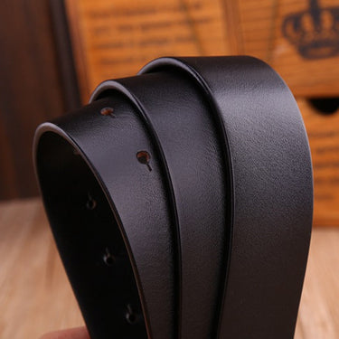 Fashion Luxury genuine Leather Dragon Solid Brass Buckle Belt for Men  -  GeraldBlack.com