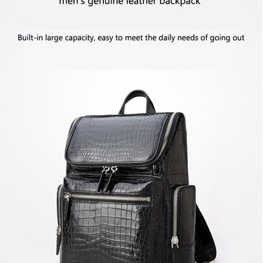 Fashion Luxury Travel Business Genuine Leather Backpack for Men Women  -  GeraldBlack.com