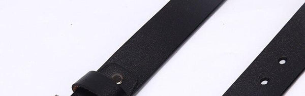 Men's Genuine Leather Male Simple Design Pin Buckles Metal Belt Accessories Jeans 1.5" Wide for - SolaceConnect.com