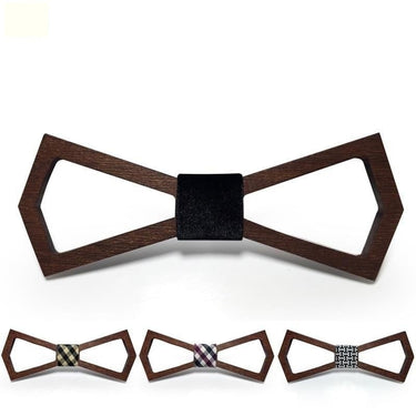 Fashion Men's Solid Wooden Butterfly Gravata Cravat Bowties Gift  -  GeraldBlack.com