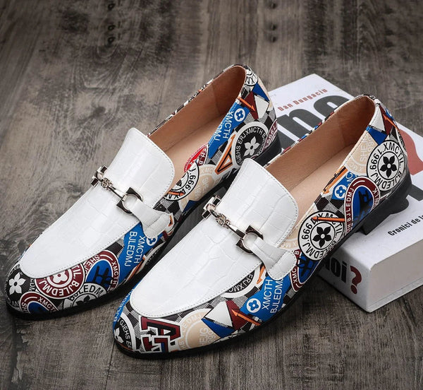 Fashion Party Men Comfortable Business White Casual Handmade Loafers Shoes  -  GeraldBlack.com