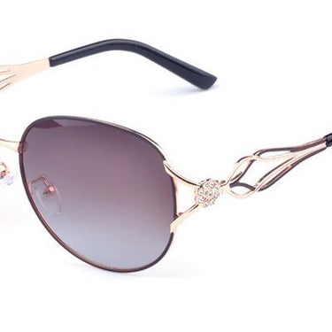 Fashion Polarized Sunglasses for Women with Diamond Luxury Design - SolaceConnect.com