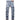 Fashion Punk Blue Ripped Slim Elastic Ripped Stick Cloth Small Straight Leg Street Personality Jeans  -  GeraldBlack.com