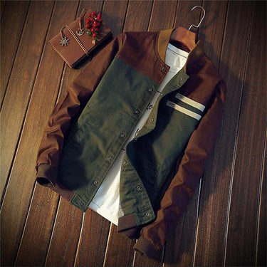 Fashion Slim Men's Casual Military Autumn Outerwear Baseball Jackets - SolaceConnect.com