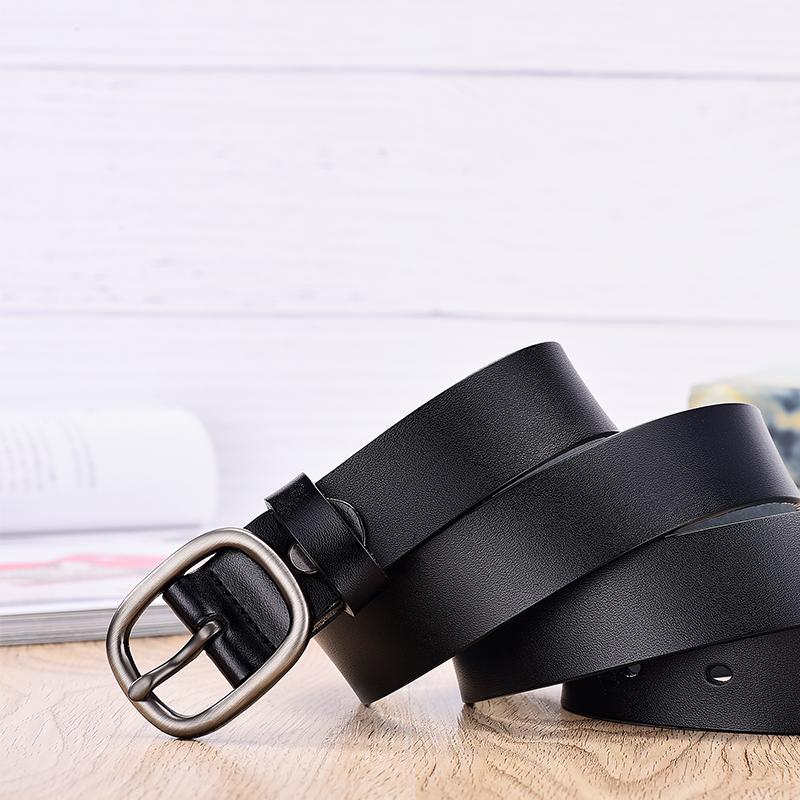 Fashion Solid Pattern Genuine Leather Pin Buckles Belts for Women  -  GeraldBlack.com