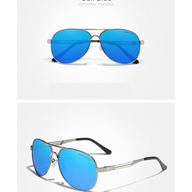 Fashion Stainless Steel Frame Polarized Pilot Driving Sunglasses for Men - SolaceConnect.com