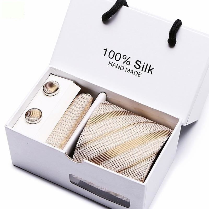 Fashion Striped Pattern 8cm Gravata Neckties Gift Box Set for Men Homens  -  GeraldBlack.com