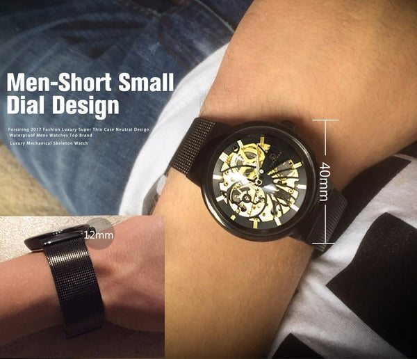 Fashion Thin Case Neutral Design Waterproof Men's Small Dial Watches  -  GeraldBlack.com