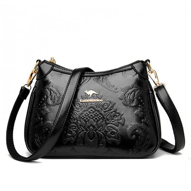 Fashion Trendy Printed Genuine Leather Shoulder Crossbody Messenger Handbag  -  GeraldBlack.com
