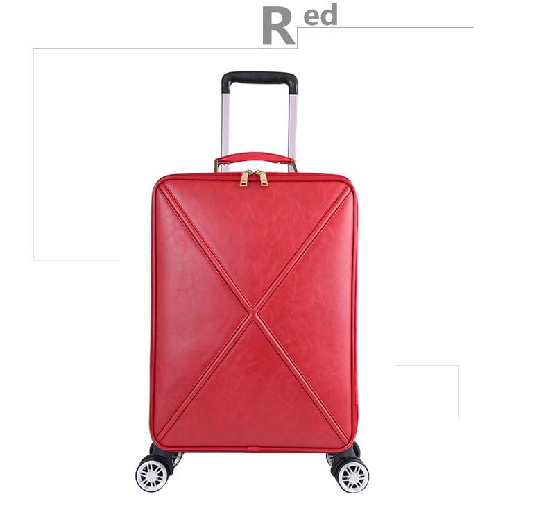 Fashion trolley luggage with handbag for women classical business female suitcase spinner boarding  -  GeraldBlack.com