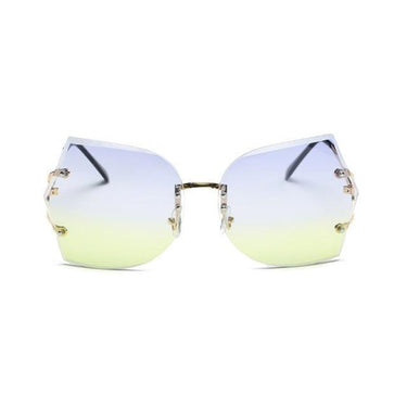 Fashion Vintage Rimless High Quality Gradient Sunglasses for Women - SolaceConnect.com