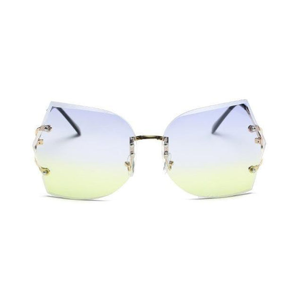 Fashion Vintage Rimless High Quality Gradient Sunglasses for Women - SolaceConnect.com