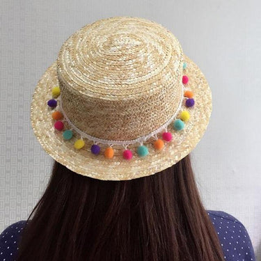 Fashion Wheat Panama Women's Straw Boater Sun Hats for Summer - SolaceConnect.com