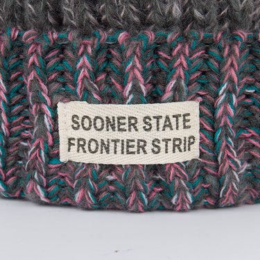 Fashion Winter Knitting Hat with Pompom Patchwork Beanie for Women  -  GeraldBlack.com