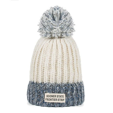 Fashion Winter Knitting Hat with Pompom Patchwork Beanie for Women - SolaceConnect.com