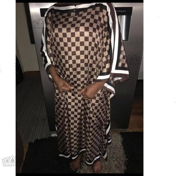 Fashion Women's Elegant Oversized African Dree Print Traditional Dress - SolaceConnect.com