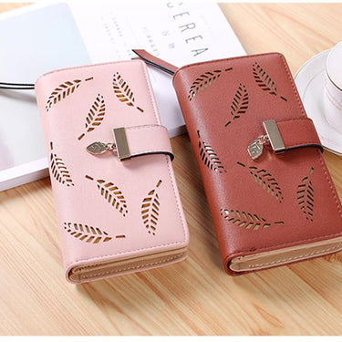Fashion Women's Leather Clip Clutch Long Money Phone Card Holder Wallet - SolaceConnect.com