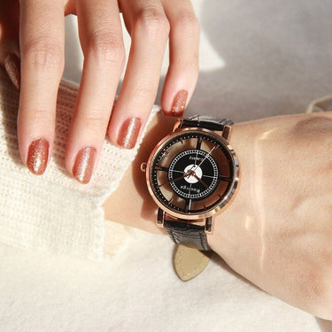 Fashion Women's Luxury Unique Stylish Double Hollow Casual Quartz Watches  -  GeraldBlack.com