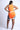 Fashion Women's Orange Color Polyester Sleeveless Romper for Sports - SolaceConnect.com