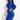 Fashion Women's Solid Royal Color 3' and '4 Sleeves Ruched Cutout Dress - SolaceConnect.com