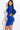 Fashion Women's Solid Royal Color 3' and '4 Sleeves Ruched Cutout Dress - SolaceConnect.com