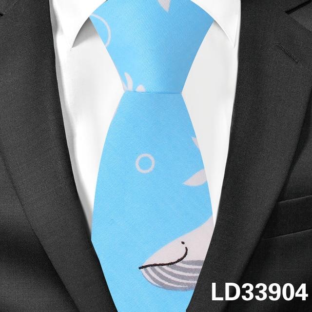 Fashionable Casual Skinny Cartoon Animal Neck Tie for Men and Women - SolaceConnect.com