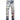 Fashionable Punk Retro Blue Multi Pocket Ripped Cat Beard Slim Elastic Print Small Straight Leg Jeans  -  GeraldBlack.com