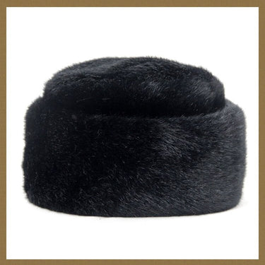 Faux Fur Cap Warm Thicken Men's Retro Style Aviator Winter Bomber Hats  -  GeraldBlack.com