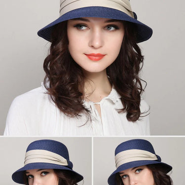 Female Casual Summer Travel Folding Straw Beach Sun Cap Arrival - SolaceConnect.com