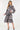 Skin Multi Color Long Sleeve Pleated Snake Skin Print Midi Dress - SolaceConnect.com