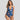 Female Plus Size Floral Deep V-Neck Halter One Piece Bodysuit Swimwear  -  GeraldBlack.com