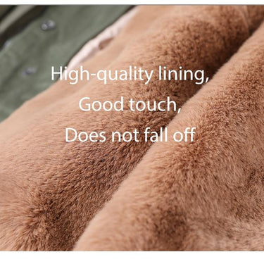 Female Winter Warm Big Fox Fur Collar Hooded Zipper Slim Coats & Jackets  -  GeraldBlack.com