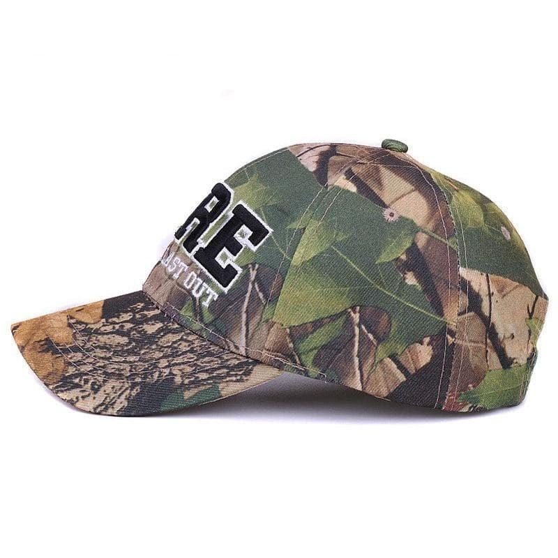Fire Letters Sports Outdoor Curved Hip Hop Camouflage Baseball Cap  -  GeraldBlack.com
