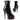 Fish Mouth Glossy Finish High Thin Heels Wedding and Formal Round Toe Boots  -  GeraldBlack.com