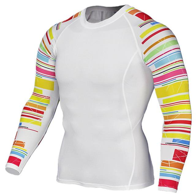 Fitness Fashion 3D Wolf Printed Long Sleeve Palace Compression T-Shirt - SolaceConnect.com