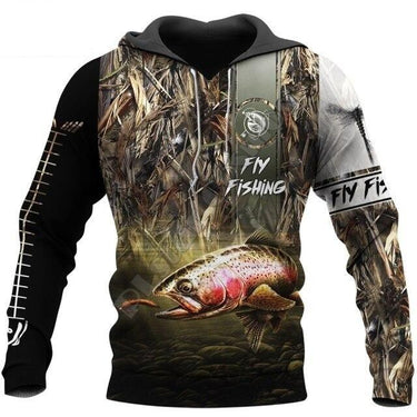 Fly Fishing 3D All Over Printed Men and Women Hoodie for Autumn and Winter - SolaceConnect.com