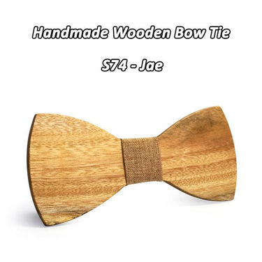 Formal Business Wedding Party Classic Solid Wooden Gravatas Ties Neckties - SolaceConnect.com