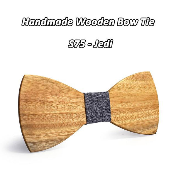Formal Business Wedding Party Classic Solid Wooden Gravatas Ties Neckties - SolaceConnect.com