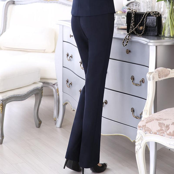 Full Length Professional Business Formal Work Wear Slim Pants for Women - SolaceConnect.com