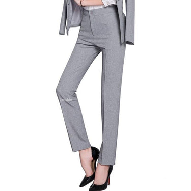Full Length Professional Business Formal Work Wear Slim Pants for Women  -  GeraldBlack.com