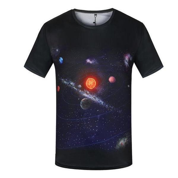 Funny 3D World Map Anime Short Sleeve Summer T-Shirts for Men - SolaceConnect.com