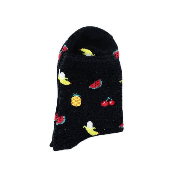 Funny Characters Sushi Bird Art Food Fruit Oil Painting Socks for Women - SolaceConnect.com