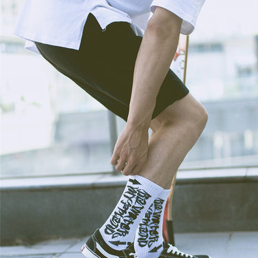 Funny Harajuku Creative Heels Skateboard Basket Ball Unisex Crew Socks - SolaceConnect.com
