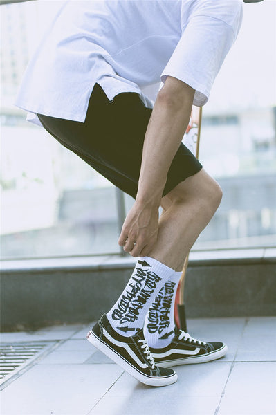 Funny Harajuku Creative Heels Skateboard Basket Ball Unisex Crew Socks - SolaceConnect.com