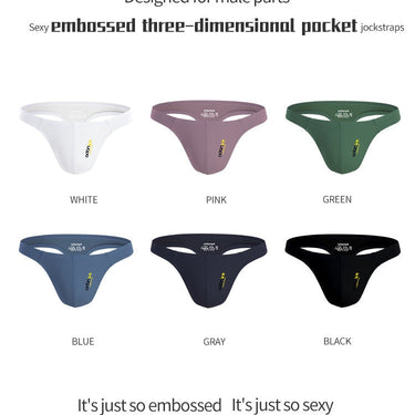 G-strings Sexy Breathable Thongs Embossed Three-dimensional Men's Underwear  -  GeraldBlack.com